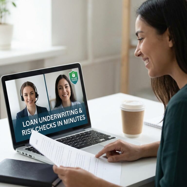 Lending Via Secure Video: Underwriting, Verification & Risk Checks in Minutes